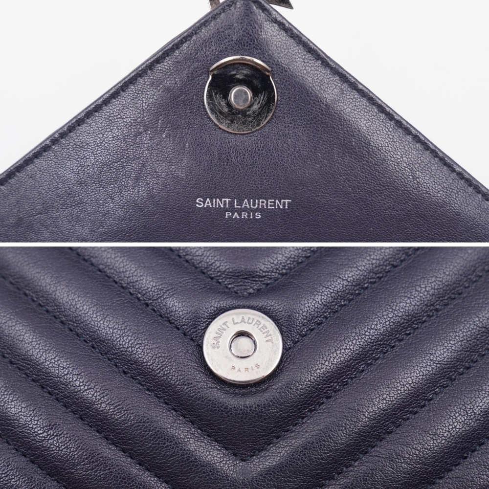 CE28 💟 Saint Laurent Leather College Large - Picture 11 of 16